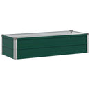 vidaXL Emelt kert ágyás Zöld 100 x 40 x 24 cm hidegen hengerelt acél