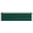 vidaXL Emelt kert ágyás Zöld 100 x 40 x 24 cm hidegen hengerelt acél