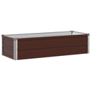 vidaXL Emelt kert ágyás Barna 100 x 40 x 24 cm hidegen hengerelt acél
