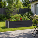 vidaXL Emelt kert ágyás Antracitszürke 100 x 40 x 24 cm