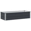 vidaXL Emelt kert ágyás Antracitszürke 100 x 40 x 24 cm