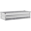 vidaXL Emelt kert ágyás Ezüst 100 x 40 x 24 cm horganyzott