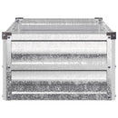 vidaXL Emelt kert ágyás Ezüst 100 x 40 x 24 cm horganyzott