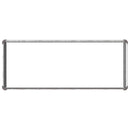 vidaXL Emelt kert ágyás Ezüst 100 x 40 x 24 cm horganyzott