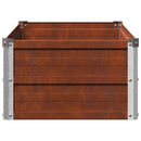 vidaXL Emelt kert ágyás Rozsdás 100 x 40 x 24 cm karton