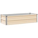 vidaXL Emelt kert ágyás Ívó 100 x 40 x 24 cm hidegen hengerelt acél