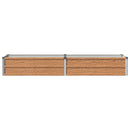 vidaXL Emelt kert ágyás Fa barna 160 x 40 x 24 cm