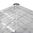 vidaXL Emelt kert ágyás Ezüst 240 x 40 x 24 cm horganyzott
