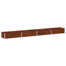 vidaXL Emelt kert ágyás Rozsdás 320 x 40 x 24 cm karton