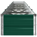 vidaXL Emelt kert ágyás Zöld 480 x 40 x 24 cm hidegen hengerelt acél