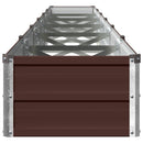 vidaXL Emelt kert ágyás Barna 480 x 40 x 24 cm hidegen hengerelt acél