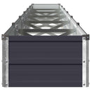 vidaXL Emelt kert ágyás Antracitszürke 480 x 40 x 24 cm