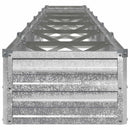 vidaXL Emelt kert ágyás Ezüst 480 x 40 x 24 cm horganyzott