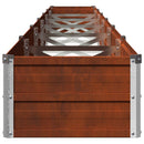 vidaXL Emelt kert ágyás Rozsdás 480 x 40 x 24 cm karton
