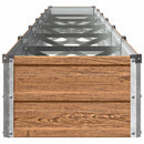 vidaXL Emelt kert ágyás Fa barna 600 x 40 x 24 cm