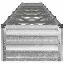 vidaXL Emelt kert ágyás Ezüst 600 x 40 x 24 cm horganyzott