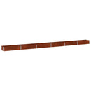 vidaXL Emelt kert ágyás Rozsdás 600 x 40 x 24 cm karton