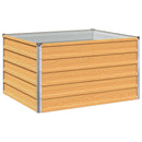 vidaXL Emelt kert ágyás Természetes 100 x 80 x 55 cm