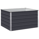 vidaXL Emelt kert ágyás Antracitszürke 100 x 80 x 55 cm