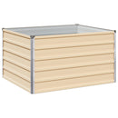 vidaXL Emelt kert ágyás Ívó 100 x 80 x 55 cm Horganyzott Acél
