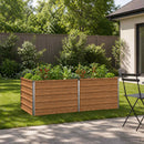 vidaXL Emelt kert ágyás Fa barna 160 x 80 x 55 cm