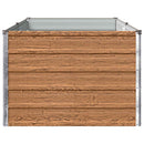 vidaXL Emelt kert ágyás Fa barna 160 x 80 x 55 cm