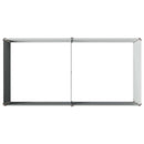 vidaXL Emelt kert ágyás Szürke 160 x 80 x 55 cm hidegen hengerelt acél