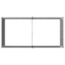 vidaXL Emelt kert ágyás Ezüst 160 x 80 x 55 cm horganyzott