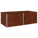 vidaXL Emelt kert ágyás Rozsdás 160 x 80 x 55 cm karton