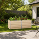 vidaXL Emelt kert ágyás Ívó 160 x 80 x 55 cm hidegen hengerelt acél