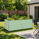 vidaXL Emelt kert ágyás Pasztell Zöld 160 x 80 x 55 cm