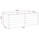 vidaXL Emelt kert ágyás Pasztell Zöld 160 x 80 x 55 cm