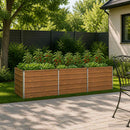 vidaXL Emelt kert ágyás Fa barna 240 x 80 x 55 cm