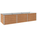 vidaXL Emelt kert ágyás Fa barna 240 x 80 x 55 cm
