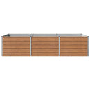 vidaXL Emelt kert ágyás Fa barna 240 x 80 x 55 cm