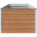 vidaXL Emelt kert ágyás Fa barna 240 x 80 x 55 cm