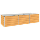 vidaXL Emelt kert ágyás Természetes 240 x 80 x 55 cm