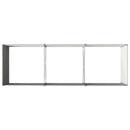 vidaXL Emelt kert ágyás Fekete 240 x 80 x 55 cm hidegen hengerelt acél