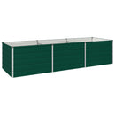 vidaXL Emelt kert ágyás Zöld 240 x 80 x 55 cm hidegen hengerelt acél