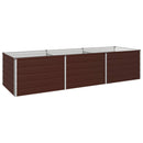 vidaXL Emelt kert ágyás Barna 240 x 80 x 55 cm hidegen hengerelt acél