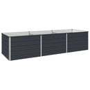 vidaXL Emelt kert ágyás Antracitszürke 240 x 80 x 55 cm