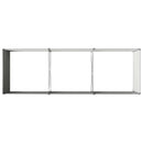 vidaXL Emelt kert ágyás Antracitszürke 240 x 80 x 55 cm
