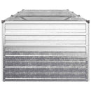 vidaXL Emelt kert ágyás Ezüst 240 x 80 x 55 cm horganyzott