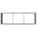 vidaXL Emelt kert ágyás Ezüst 240 x 80 x 55 cm horganyzott