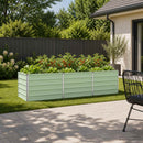 vidaXL Emelt kert ágyás Pasztell Zöld 240 x 80 x 55 cm