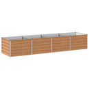 vidaXL Emelt kert ágyás Fa barna 320 x 80 x 55 cm