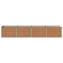 vidaXL Emelt kert ágyás Fa barna 320 x 80 x 55 cm