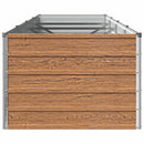 vidaXL Emelt kert ágyás Fa barna 320 x 80 x 55 cm