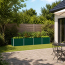 vidaXL Emelt kert ágyás Zöld 320 x 80 x 55 cm hidegen hengerelt acél