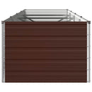 vidaXL Emelt kert ágyás Barna 320 x 80 x 55 cm hidegen hengerelt acél